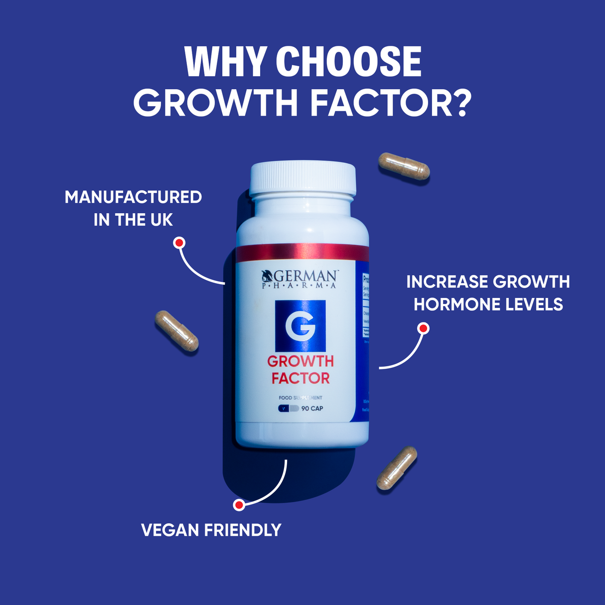 German Pharma Growth Factor Food Supplement