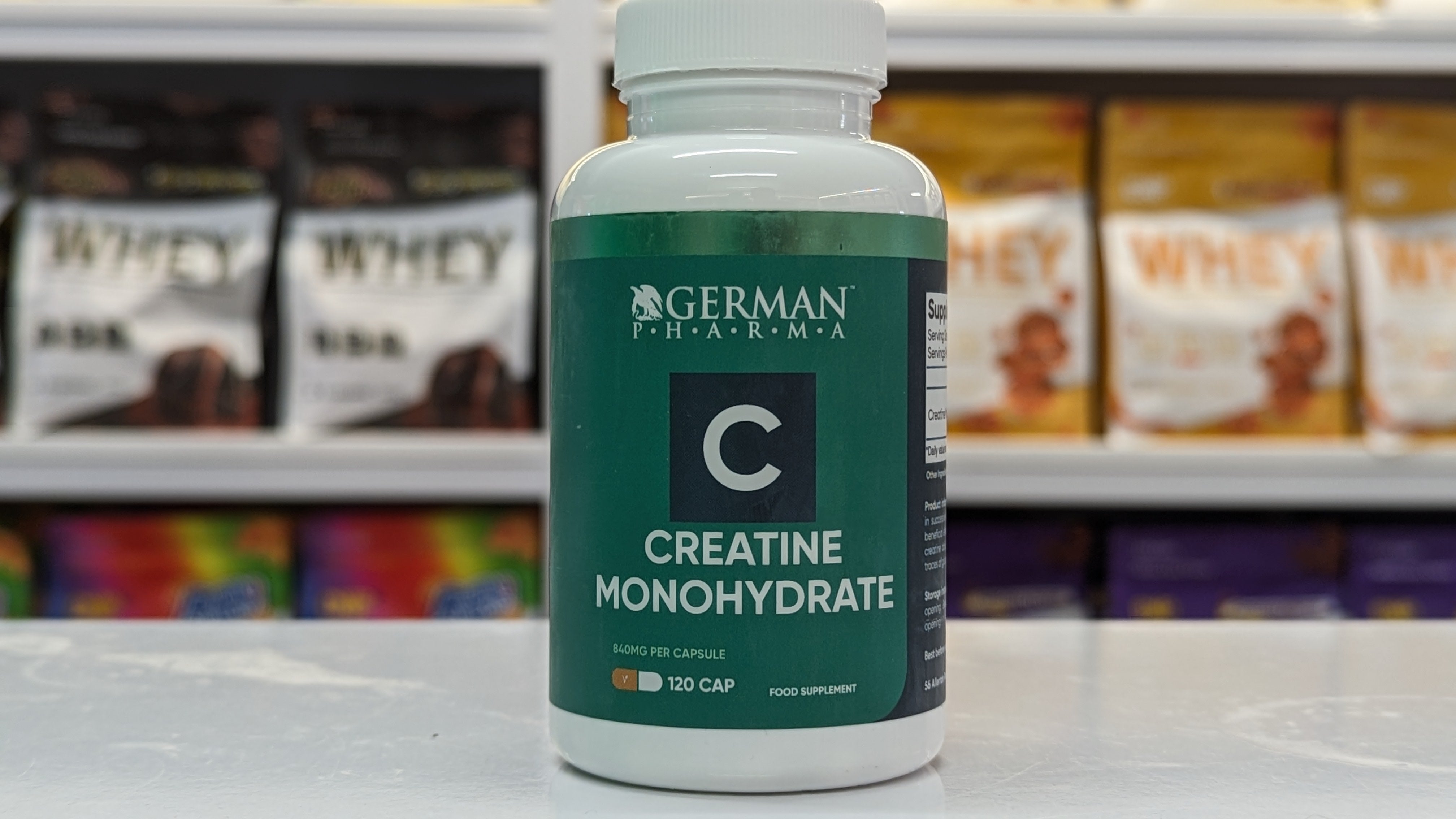 German Pharma Creatine Monohydrate Capsules Fitness Factory